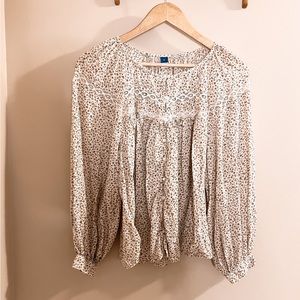 Floral Old Navy Peasant Blouse